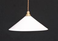 British white glass light shade